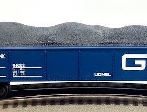 LIONEL 6-9822 GRAND TRUNK WESTERN GONDOLA WITH COAL LOAD - STANDARD O