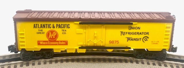 LIONEL 6-9875 ATLANTIC AND PACIFIC BILLBOARD REEFER