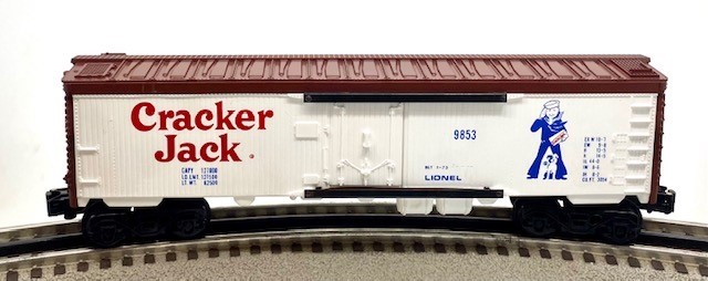 LIONEL 6-9853 CRACKER JACK BILLBOARD REEFER - WHITE