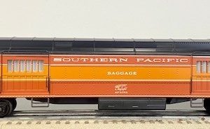 K-LINE K-6055 SOUTHERN PACIFIC DAYLIGHT REA BAGGAGE HEAVYWEIGHT PASSENGER CAR