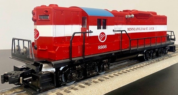 LIONEL 8866 MINNEAPOLIS AND ST. LOUIS GP-9 DIESEL ENGINE