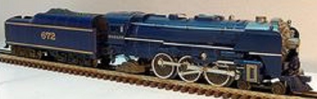 LIONEL 8610 WABASH 4-6-2 STEAM LOCOMOTIVE AND TENDER WITH 6 PASSENGER CARS - FF 1