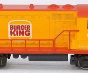 LIONEL 8160 BURGER KING GP-20 DIESEL ENGINE WITH 6 PIECES OF FAST FOOD REEFERS AND CABOOSE