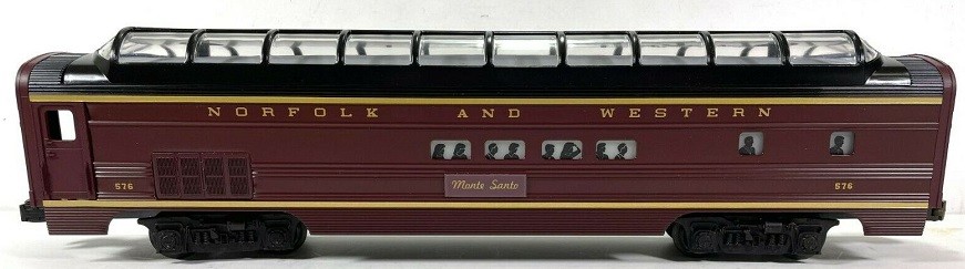 LIONEL NORFOLK AND WESTERN PASSENGER CARS SET 19108, 19141, 19142, 19143, 19144