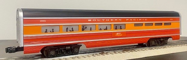 LIONEL 7204 SOUTHERN PACIFIC DAYLIGHT ALUMINUM DINER CAR