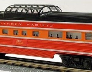 LIONEL 7211 SOUTHERN PACIFIC DAYLIGHT ALUMINUM VISTA DOME CAR