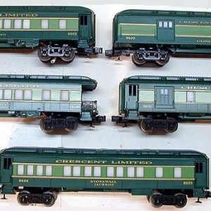 LIONEL 9530, 9531, 9532, 9533, 9534 SOUTHERN CRESCENT LIMITED PASSENGER CAR SET