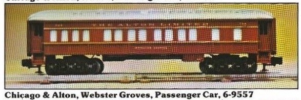 LIONEL 6-9557 CHICAGO AND ALTON LIMITED PASSENGER CAR