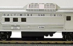 LIONEL 8766, 8767, 8768 BALTIMORE AND OHIO BUDD RDC COMMUTER CAR SET