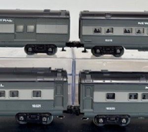 LIONEL 16016 16018 16020 16021 NEW YORK CENTRAL PULLMAN PASSENGER CARS SET