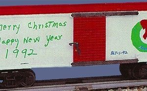 AMERICAN FLYER 48314 1992 CHRISTMAS BOXCAR