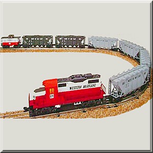 LIONEL 11749 WESTERN MARYLAND SERVICE STATION TRAIN SET